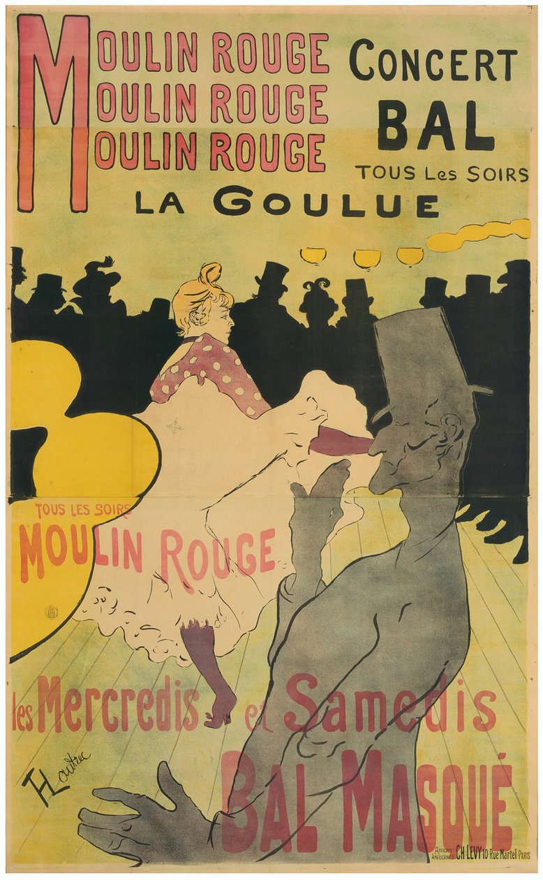 Moulin Rouge, La Goulue alkotó: Henri de Toulouse Lautrec