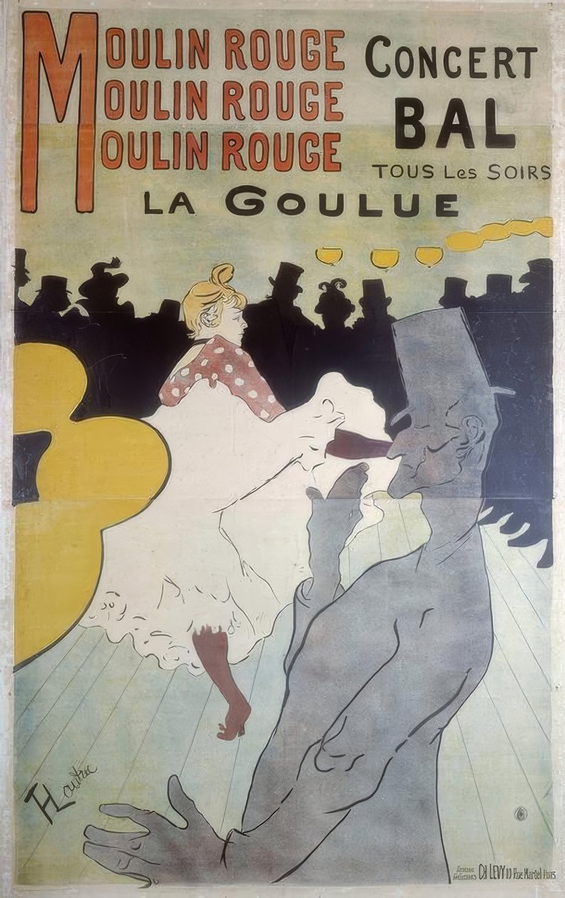 Moulin Rouge, La Goulue alkotó: Henri de Toulouse Lautrec