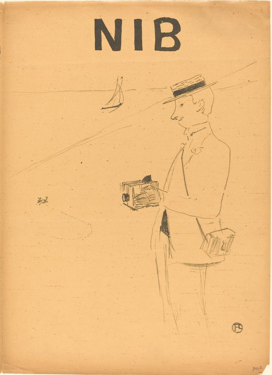Nib vagy az amatőr fotós [jobb elöl] alkotó: Henri de Toulouse Lautrec