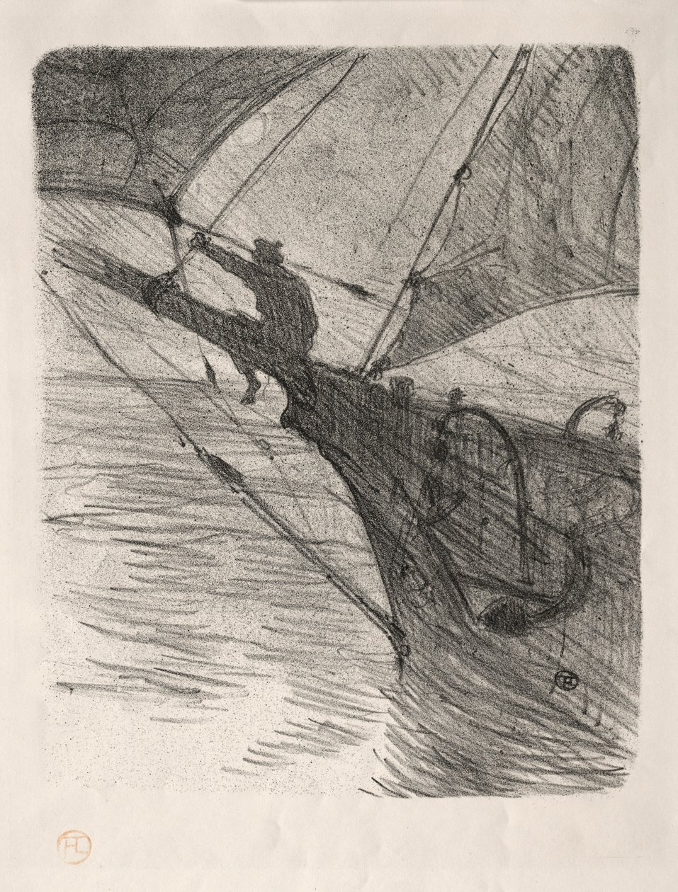 Oceano Nox, 1895. alkotó: Henri de Toulouse Lautrec