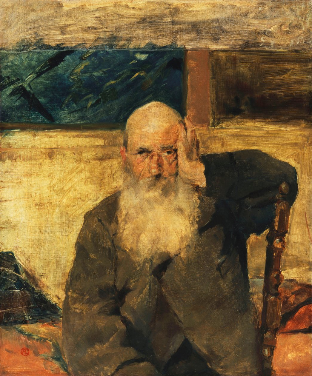Öreg ember Celyranban; Vieillard a Celleyran, 1882 alkotó: Henri de Toulouse Lautrec