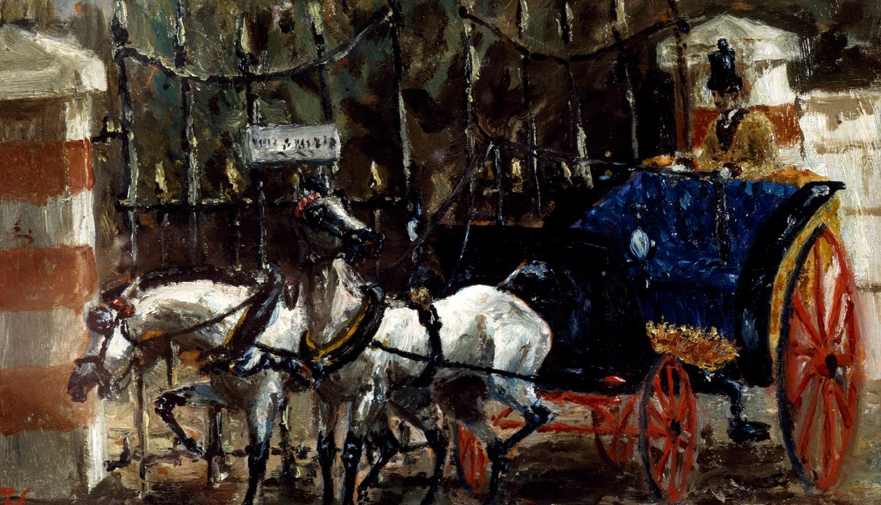 Lópár a kapu előtt alkotó: Henri de Toulouse Lautrec