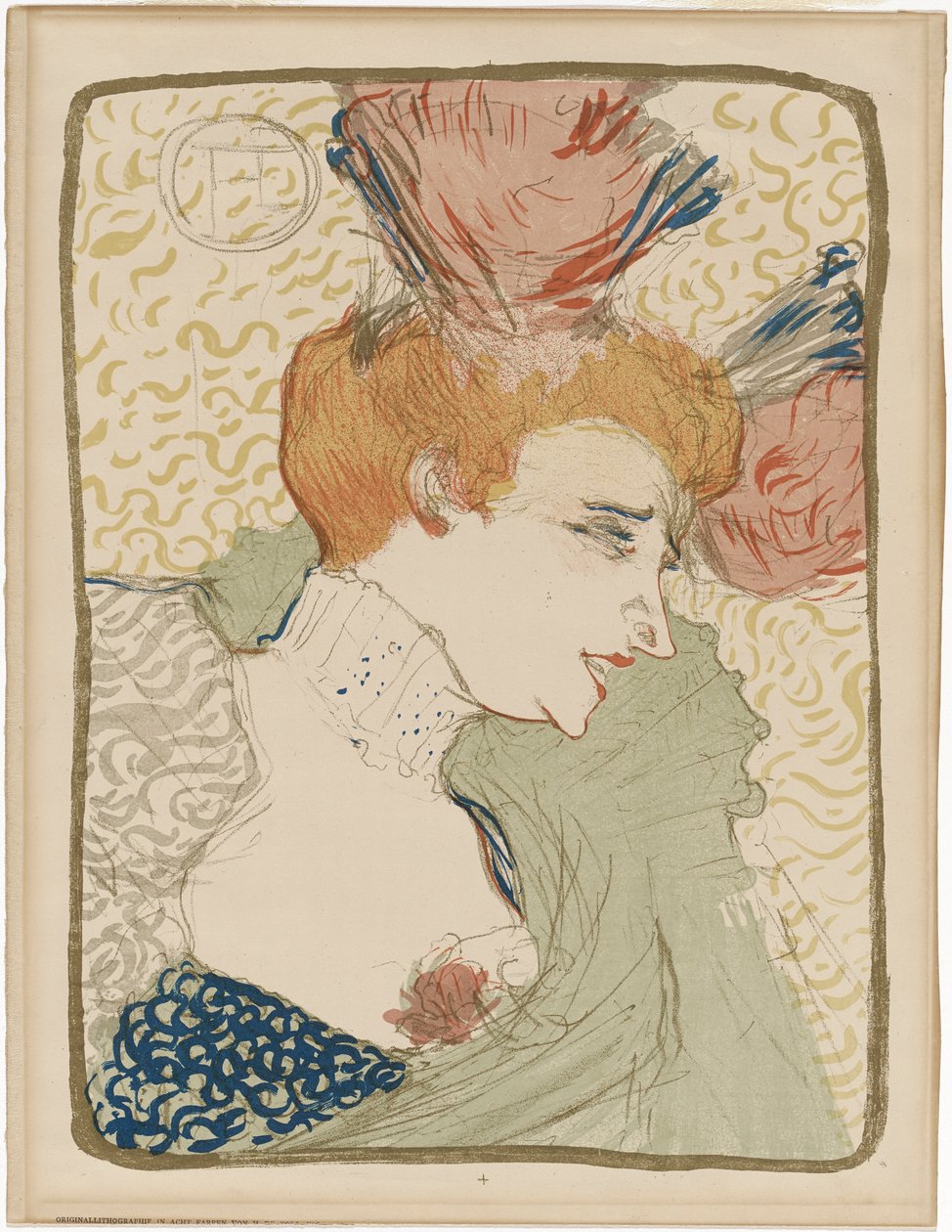 Mademoiselle Marcelle Lender portré mellszobra alkotó: Henri de Toulouse Lautrec