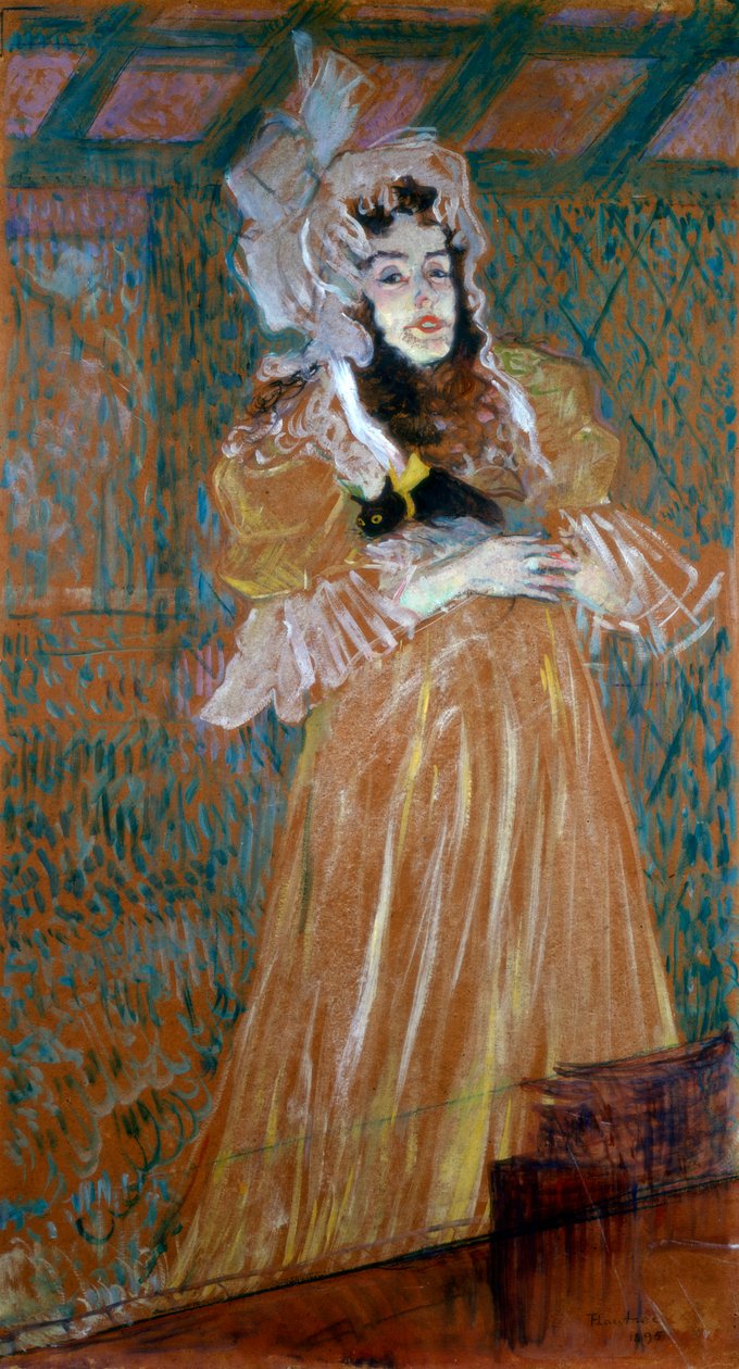 Miss May Belfort portréja, 1895 alkotó: Henri de Toulouse Lautrec