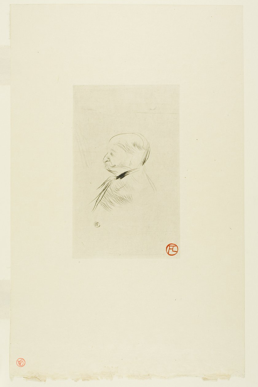 Egy férfi portréja alkotó: Henri de Toulouse Lautrec