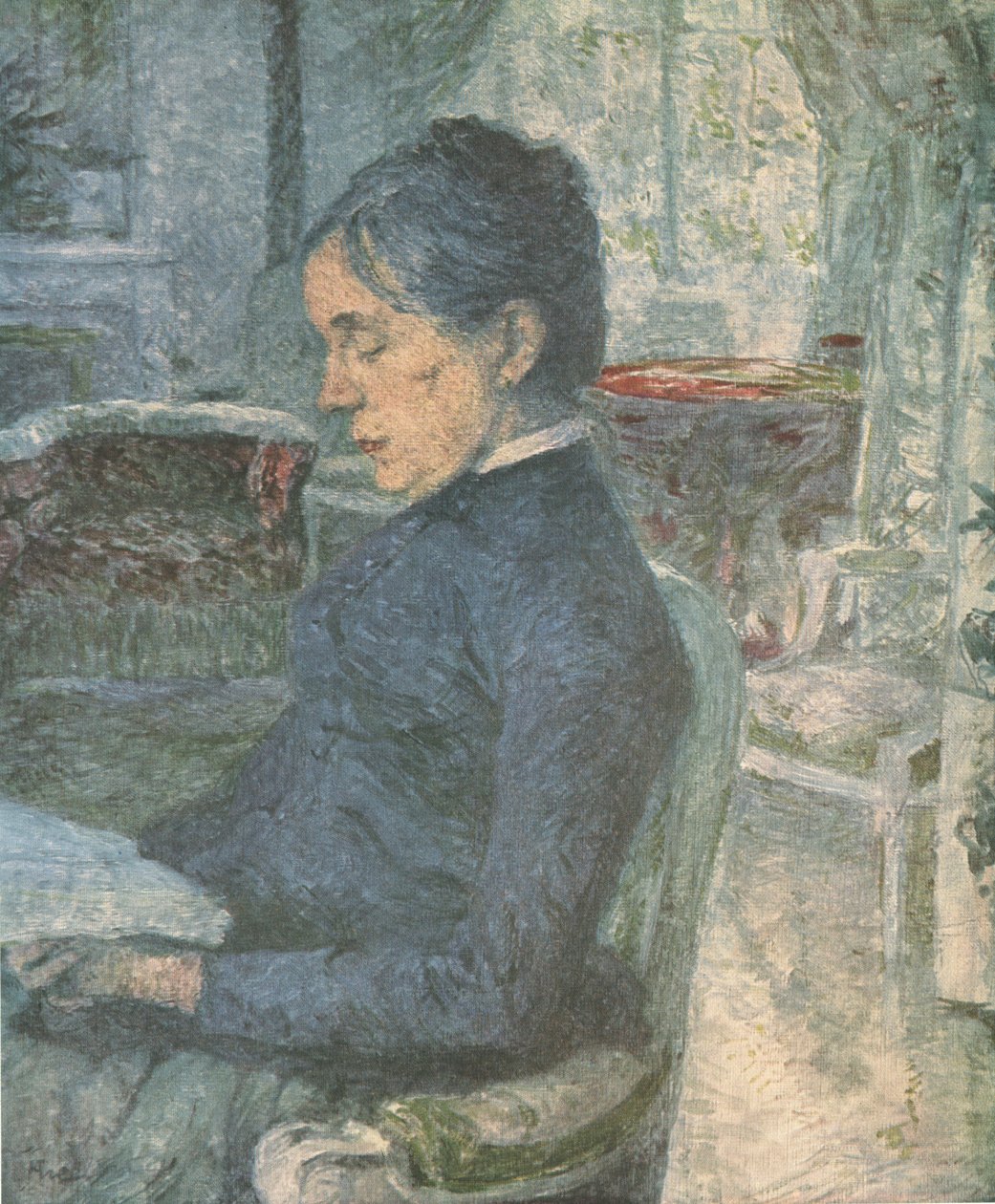 „A művész édesanyjának portréja olvasó”, 1881, 1952. alkotó: Henri de Toulouse Lautrec