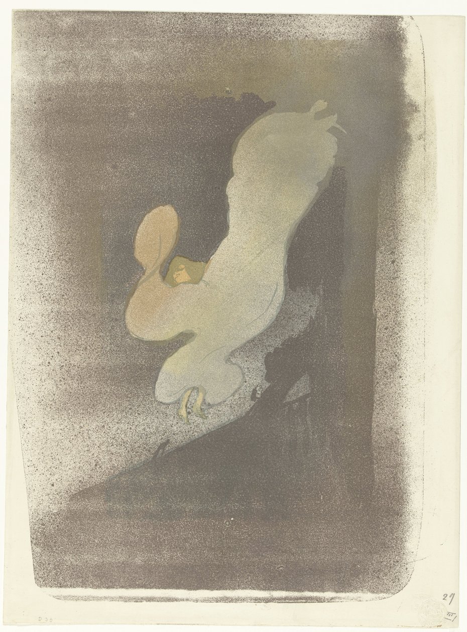 Loie Fuller táncos portréja előadás közben Loie Fuller kisasszony alkotó: Henri de Toulouse Lautrec
