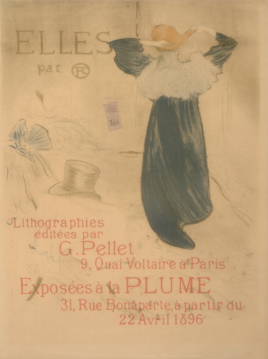 Elles plakátja, 1896. alkotó: Henri de Toulouse Lautrec