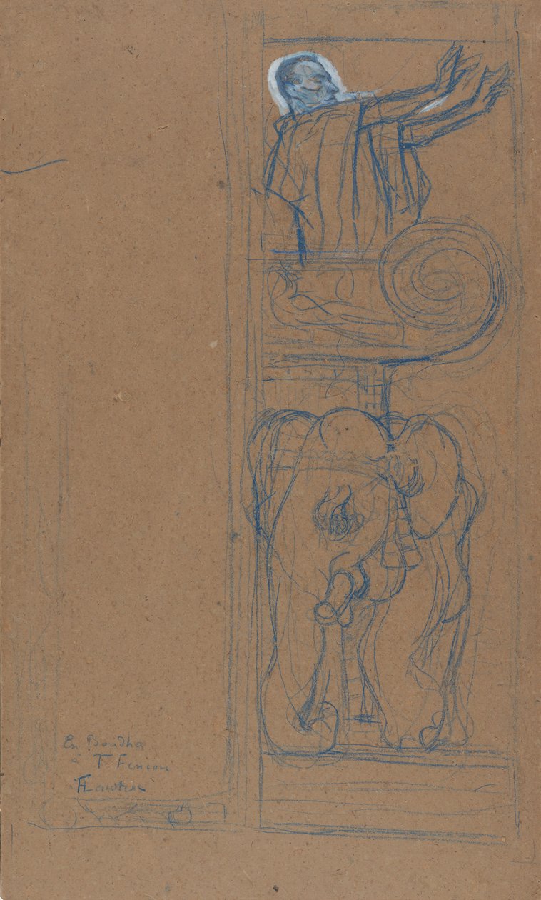 A Le Chariot de Terre Cuite Playbill előzetes terve, 1894. alkotó: Henri de Toulouse Lautrec