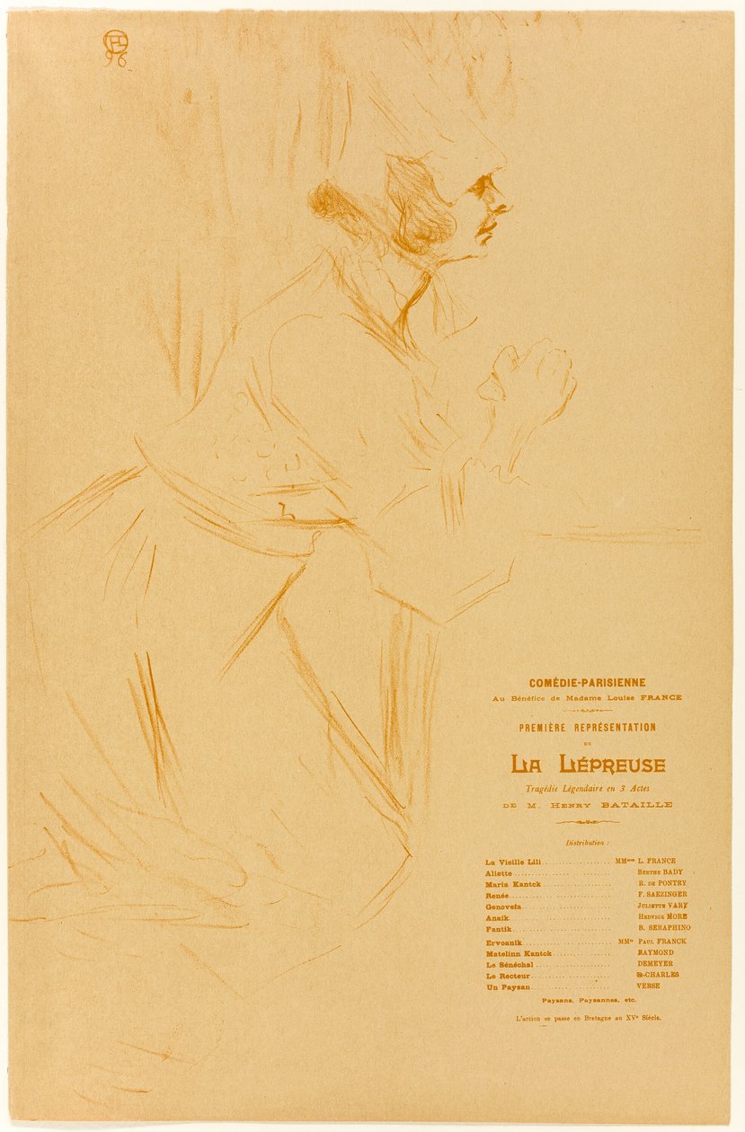 A La Lépreuse programja alkotó: Henri de Toulouse Lautrec