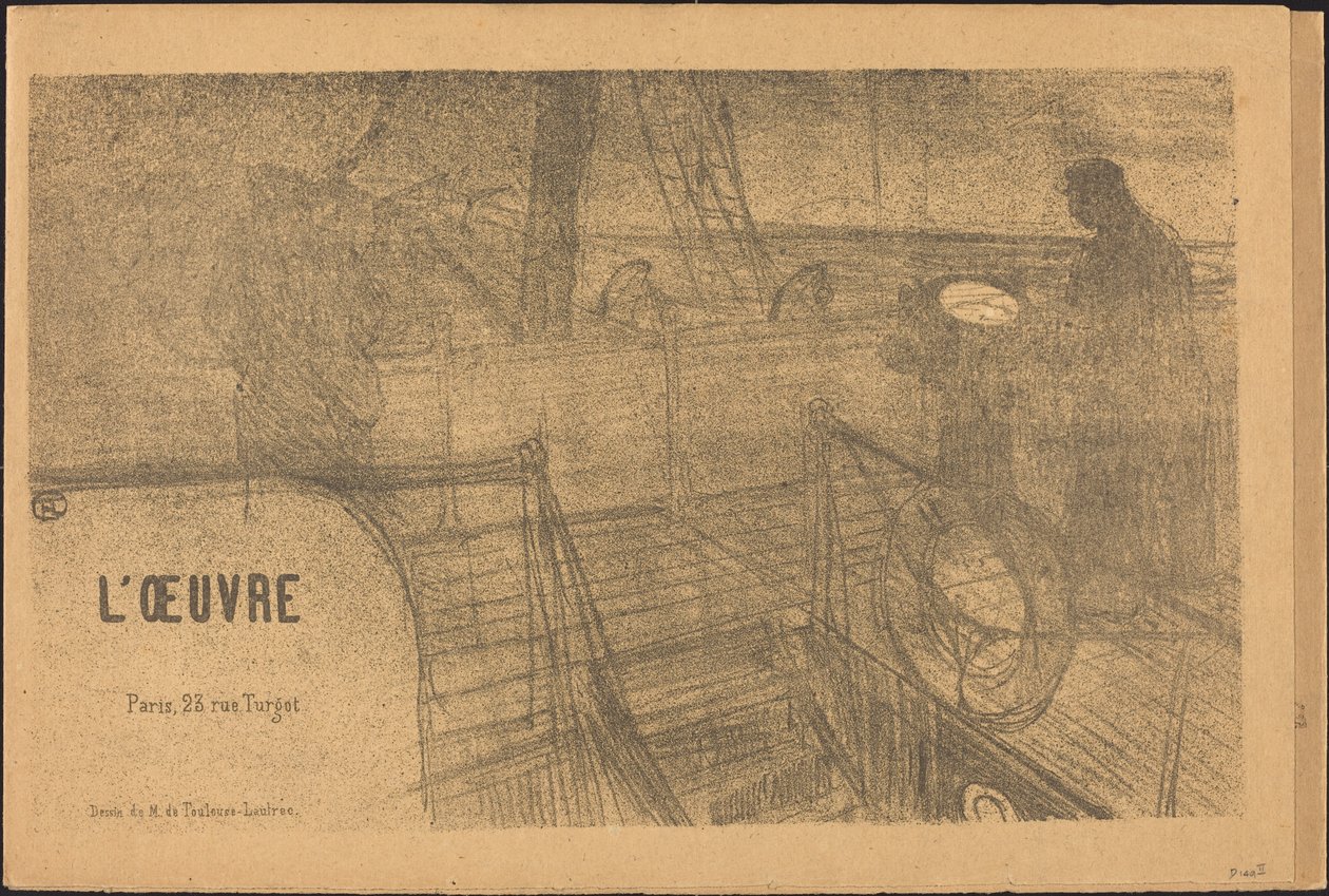 A mű tájékoztató programja, 1895. alkotó: Henri de Toulouse Lautrec