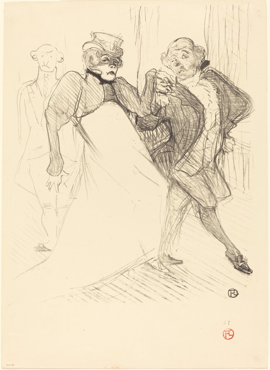 Rejane és Galipaux a "Madame Sans-Gêne"-ben (Réjane és Galipaux a "Madame Sans-Gêne"-ben) alkotó: Henri de Toulouse Lautrec