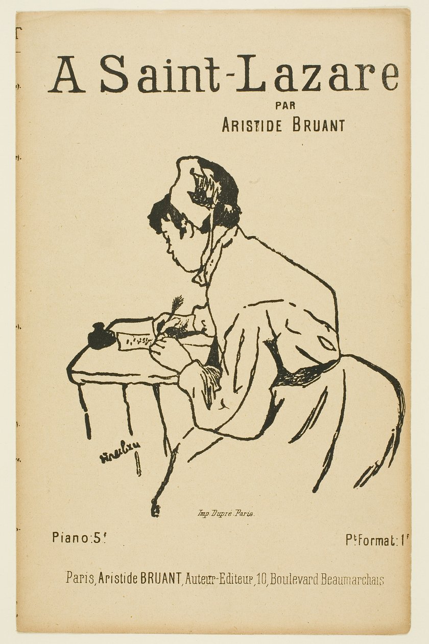 Szent Lázárban alkotó: Henri de Toulouse Lautrec