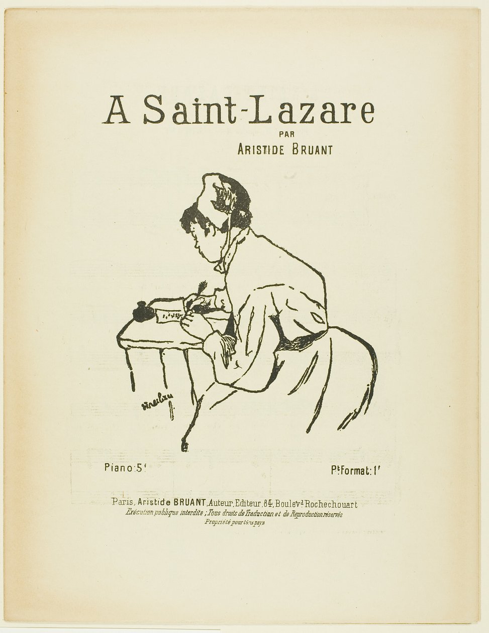 Szent Lázárban alkotó: Henri de Toulouse Lautrec