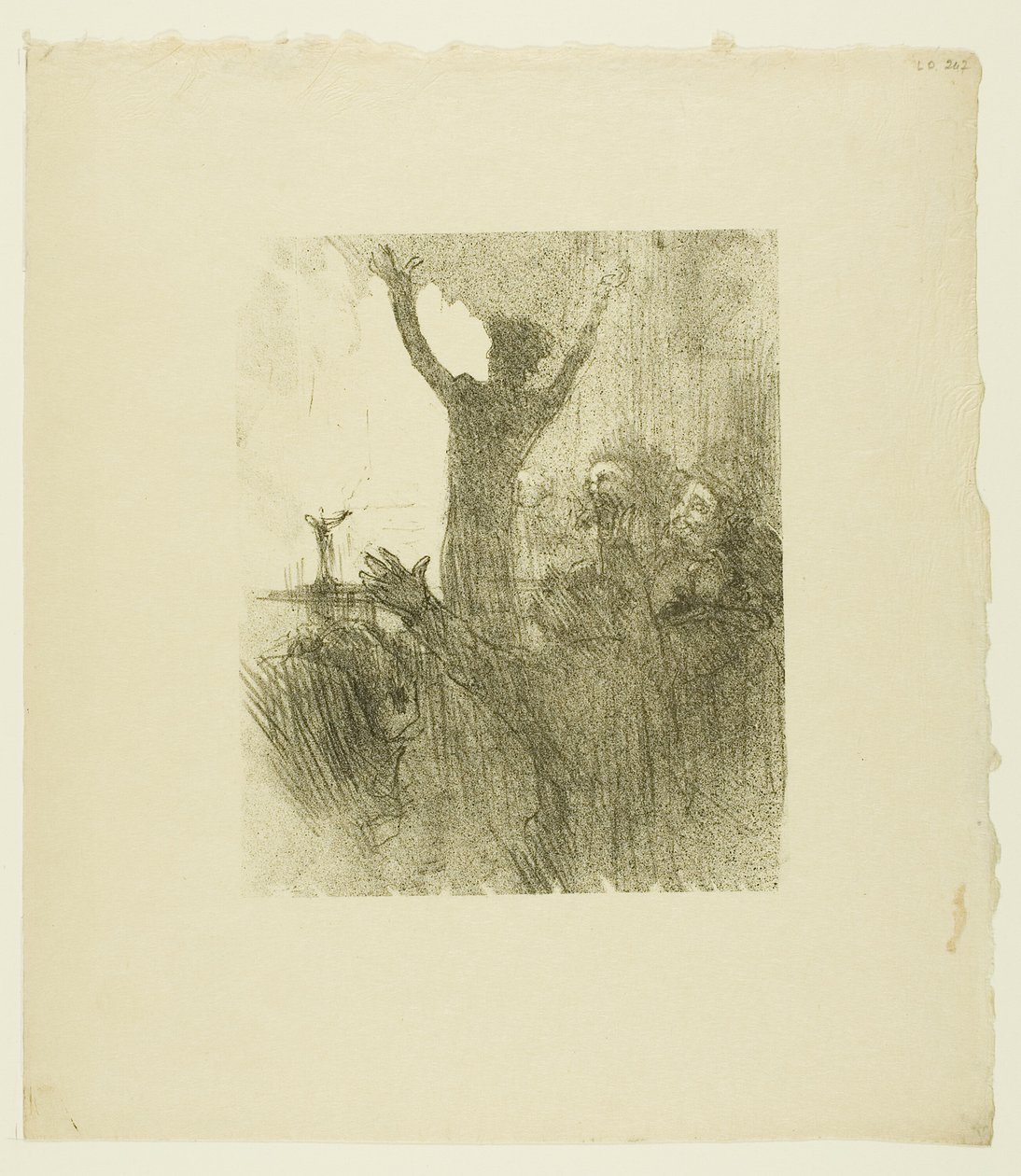 Schlomé Fuss a zsinagógában, az Au Pied du Sinaïból alkotó: Henri de Toulouse Lautrec