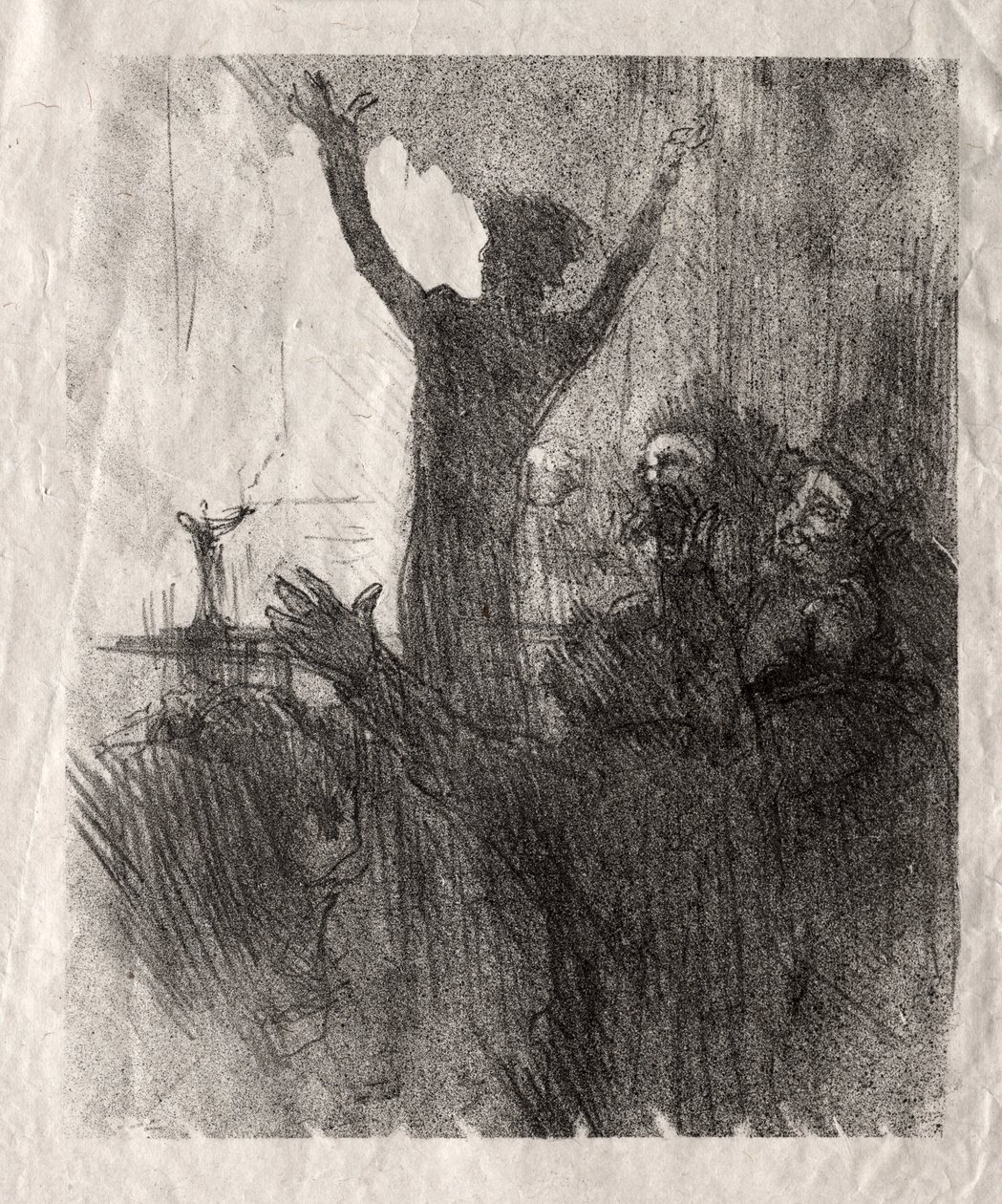 Schlomé Fuss a zsinagógában alkotó: Henri de Toulouse Lautrec