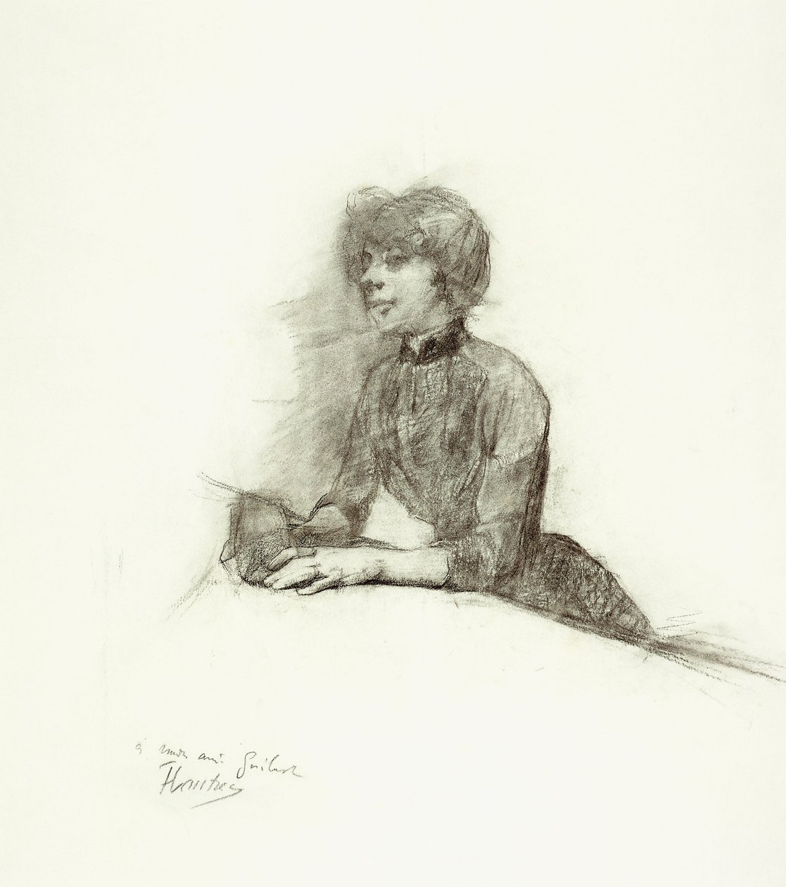Ülő nő, 1887 körül alkotó: Henri de Toulouse Lautrec