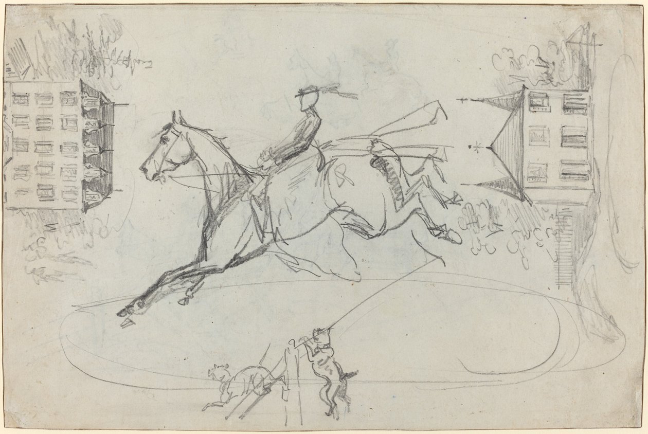Vázlatok lapja alkotó: Henri de Toulouse Lautrec