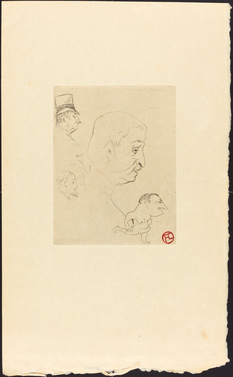 Vázlat Croquis, 1898. alkotó: Henri de Toulouse Lautrec
