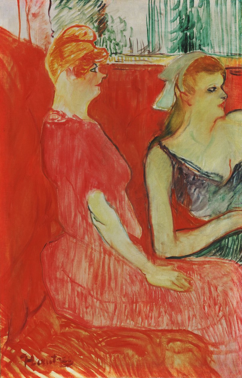 Tanulmány a Rue des Moulins-i szalonban című alkotáshoz alkotó: Henri de Toulouse Lautrec