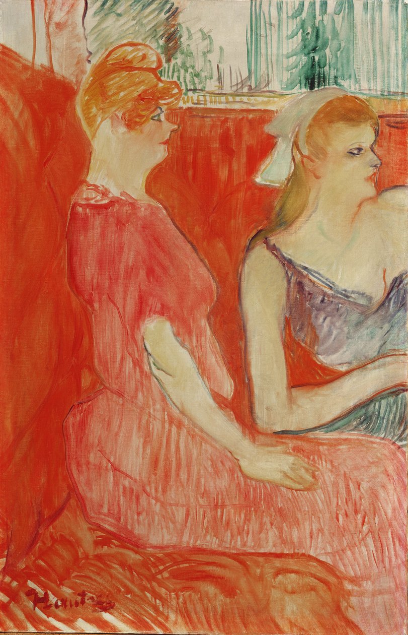 Tanulmány a Rue des Moulins szalonjához, 1894 alkotó: Henri de Toulouse Lautrec