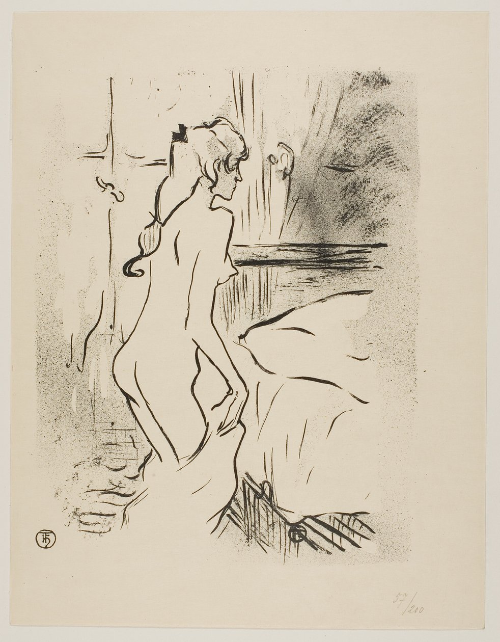 Tanulmány egy nőről alkotó: Henri de Toulouse Lautrec