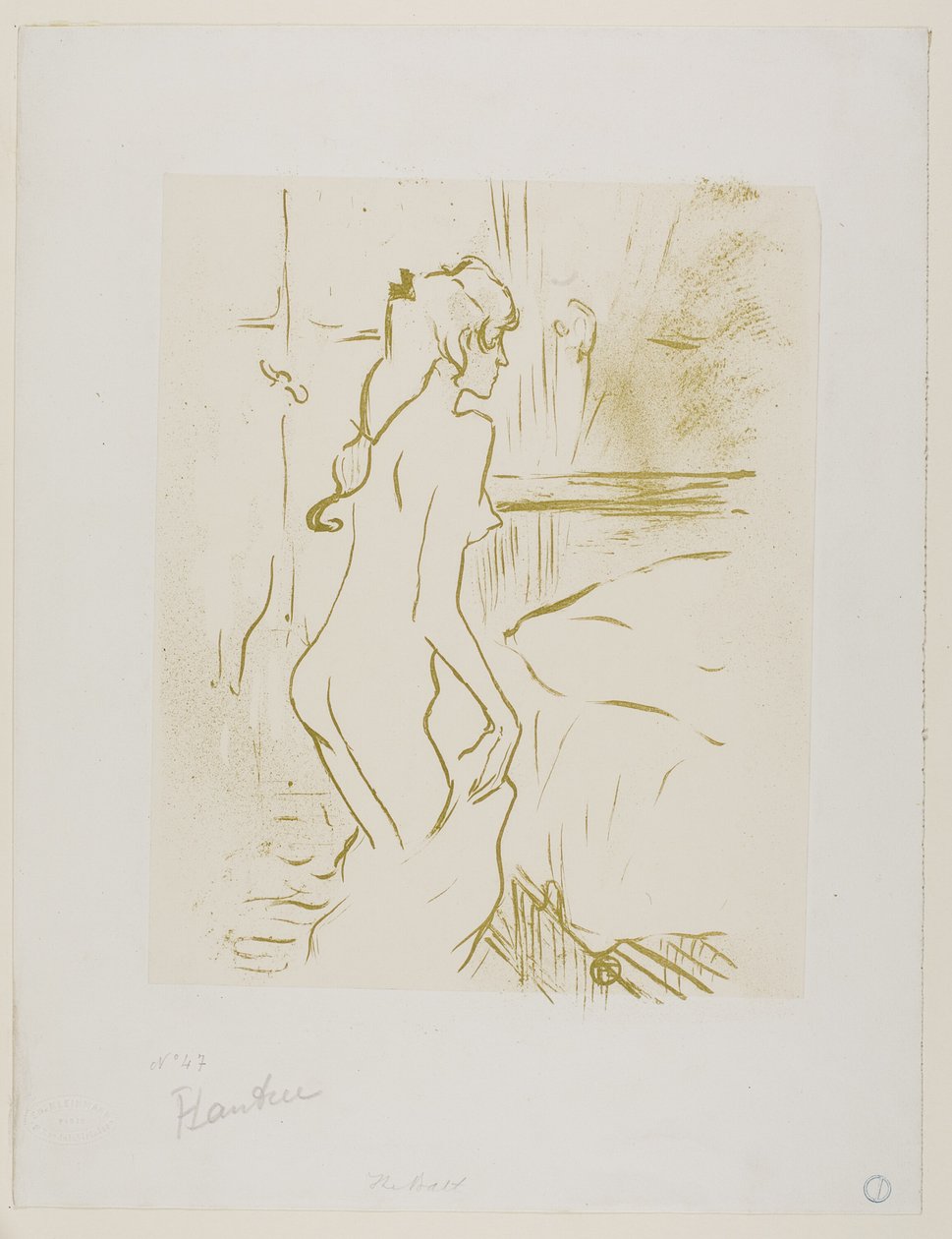 Tanulmány egy nőről alkotó: Henri de Toulouse Lautrec