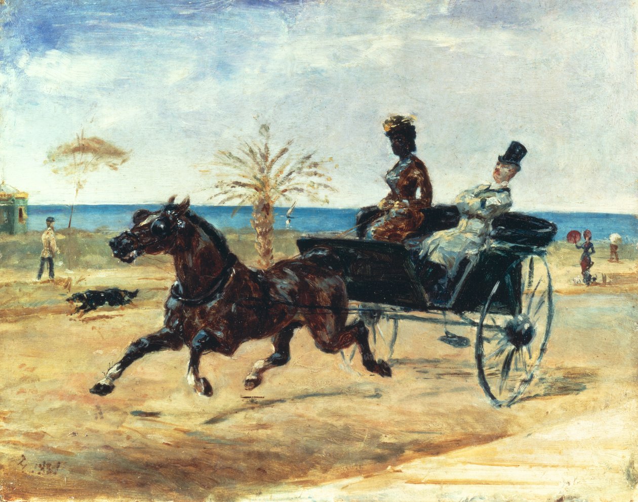 A fekete grófnő, 1881 alkotó: Henri de Toulouse Lautrec