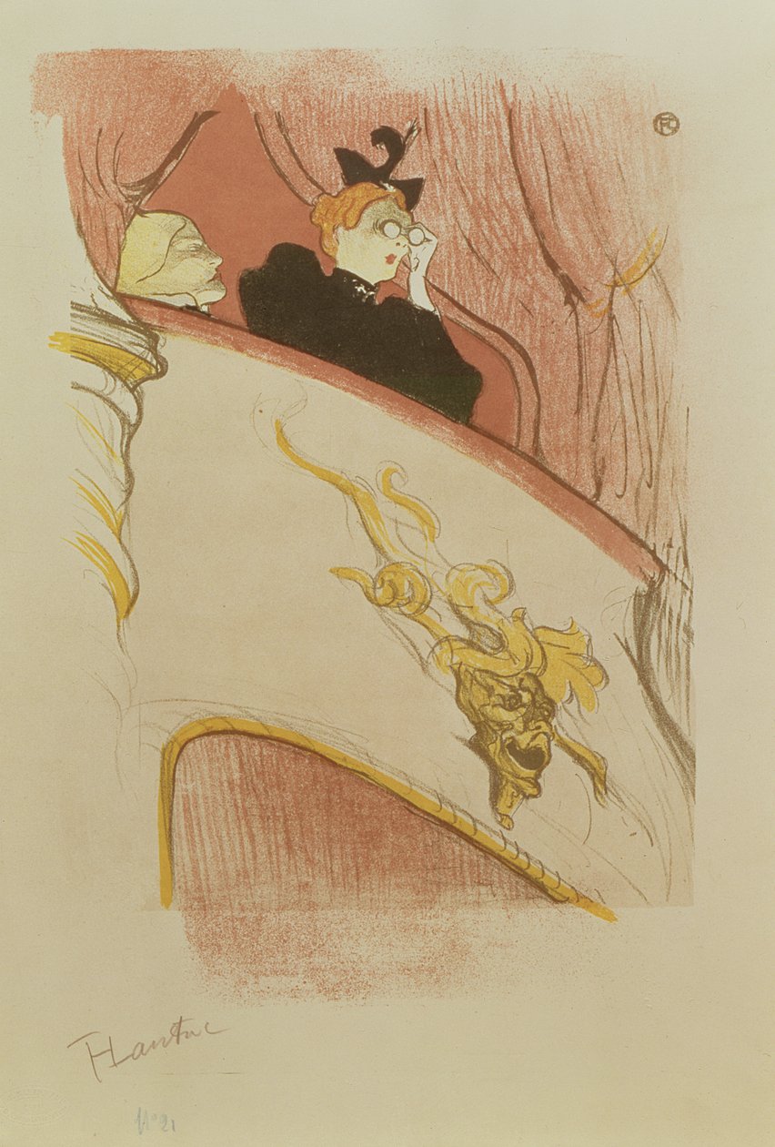 Az arany groteszk doboza, 1893 alkotó: Henri de Toulouse Lautrec