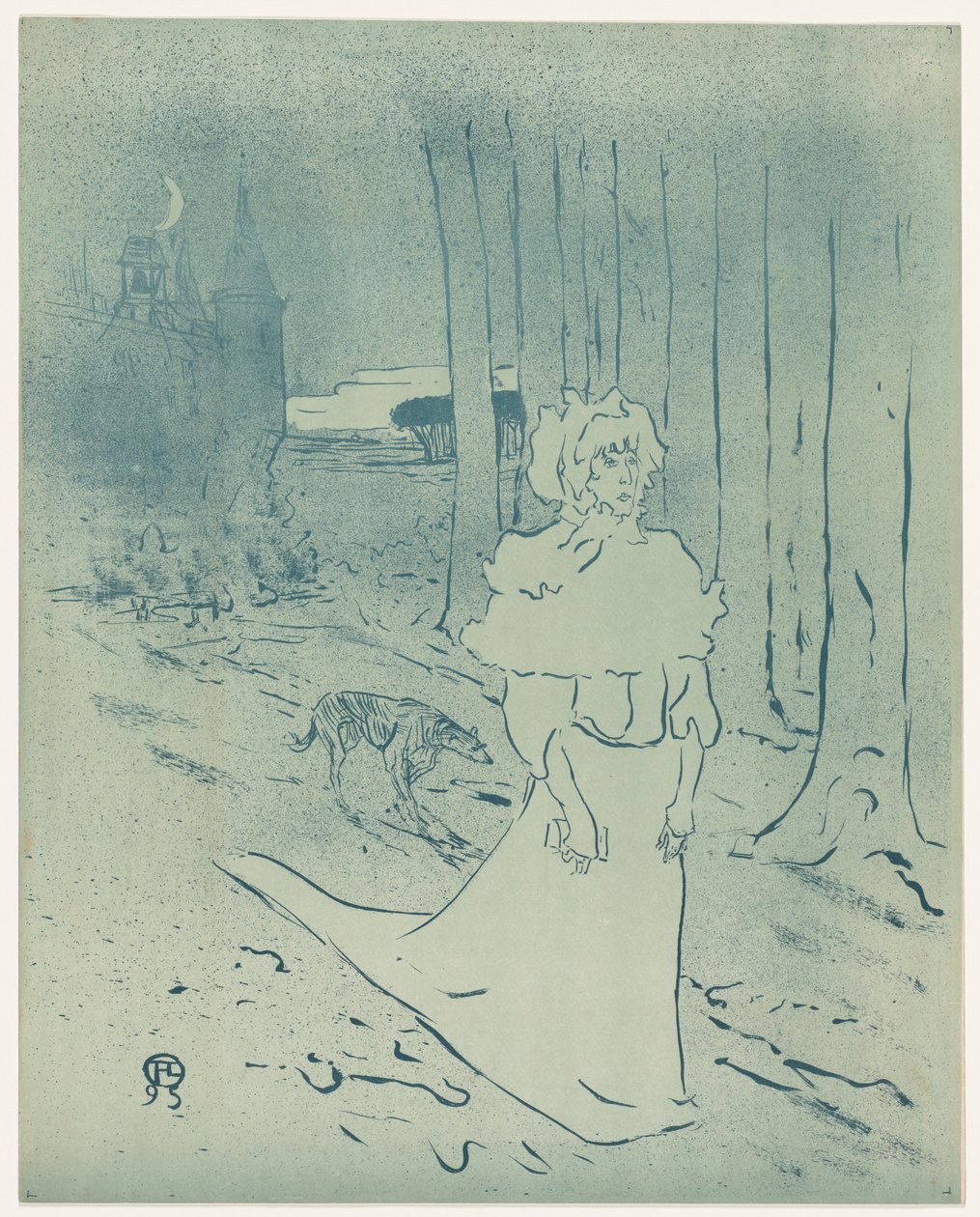 A Chatelaine vagy a Tocsin, 1895. alkotó: Henri de Toulouse Lautrec