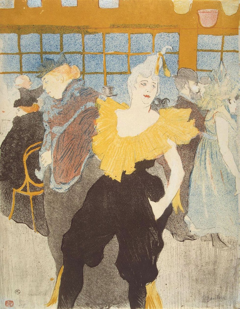 A bohócnő a Moulin Rouge-ban alkotó: Henri de Toulouse Lautrec