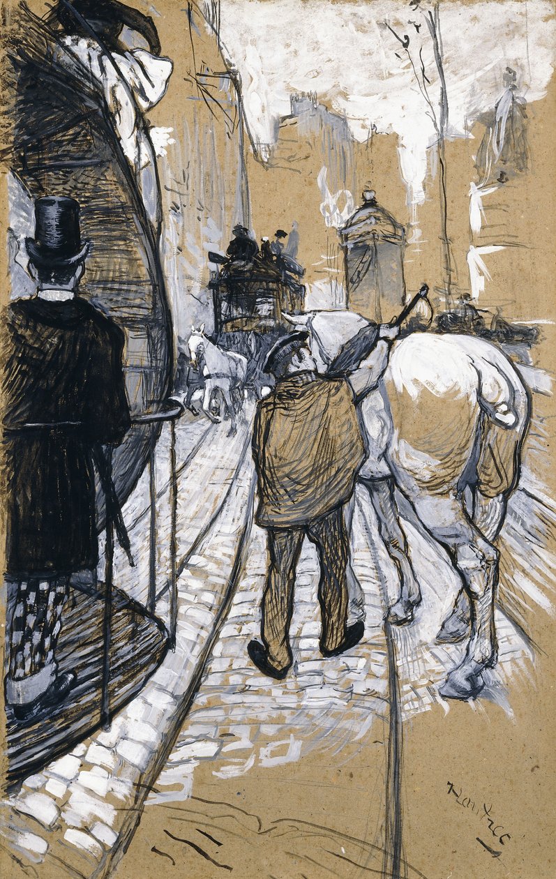 Az Omnibusz Társaság autóbusz-vezetője, 1888 alkotó: Henri de Toulouse Lautrec