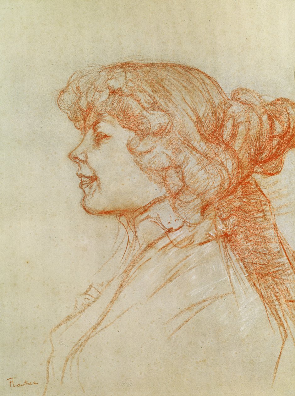 Az angol lány a sztárnál Le Havre-ban, 1899 (kréta papíron) alkotó: Henri de Toulouse Lautrec