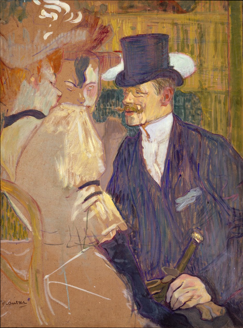 Az angol William Tom Warrener, 1861-1934 a Moulin Rouge-ban, 1892. alkotó: Henri de Toulouse Lautrec