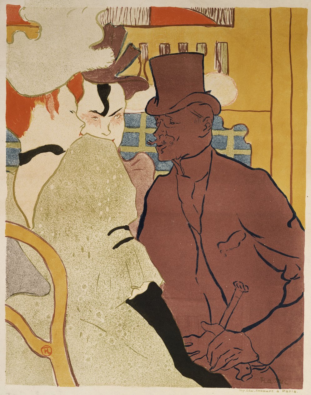 Az angol a Moulin Rouge-ban, 1892 alkotó: Henri de Toulouse Lautrec
