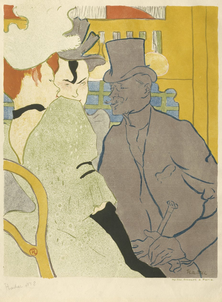 Az angol a Moulin Rouge-ban, 1892 alkotó: Henri de Toulouse Lautrec