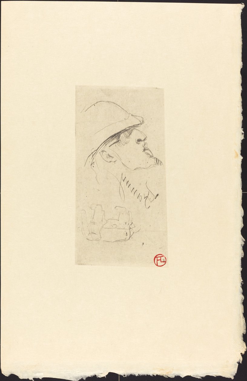 The Explorer Vicomte de Brettes (Explorer L.J. Vicomte de Brettes?) alkotó: Henri de Toulouse Lautrec