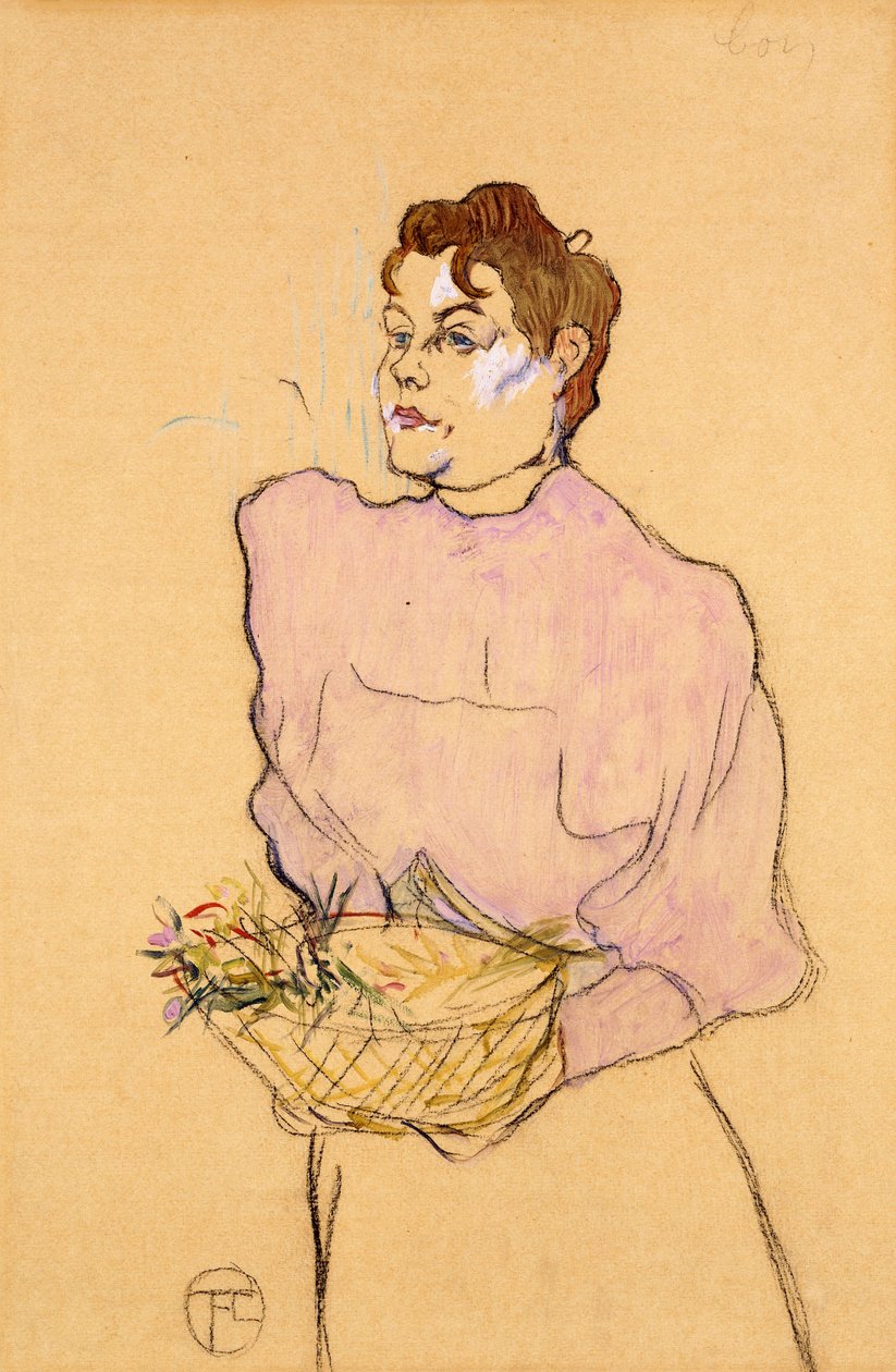 A virágárus, 1894 alkotó: Henri de Toulouse Lautrec