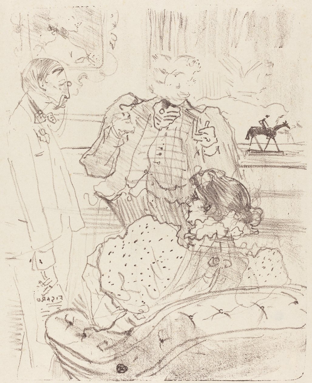 The Forfeit (La gage) alkotó: Henri de Toulouse Lautrec