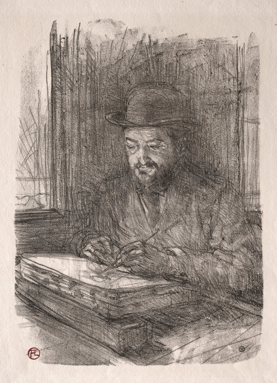 A jó litográfus, 1898. alkotó: Henri de Toulouse Lautrec