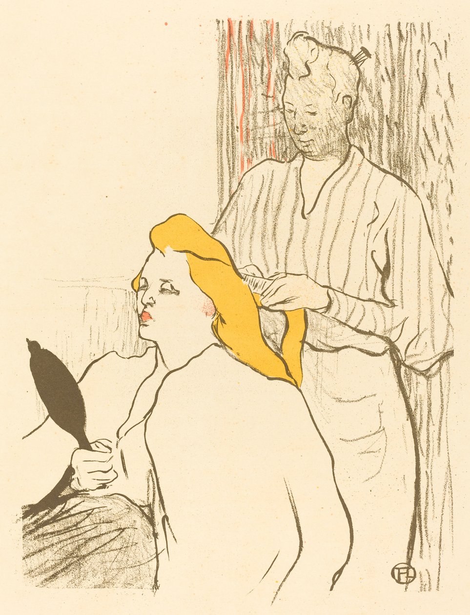 A Fodrász - Program a Szabad Színháznak A Fodrász - Program a Szabad Színháznak, 1893. alkotó: Henri de Toulouse Lautrec