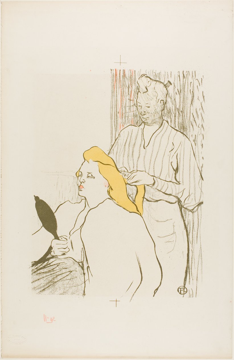 A fodrász, a Théâtre Libre programja alkotó: Henri de Toulouse Lautrec