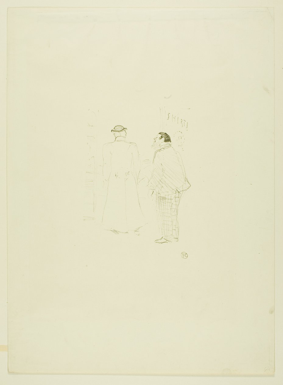 A vezető értékesítő a Jourdan and Brownnál alkotó: Henri de Toulouse Lautrec