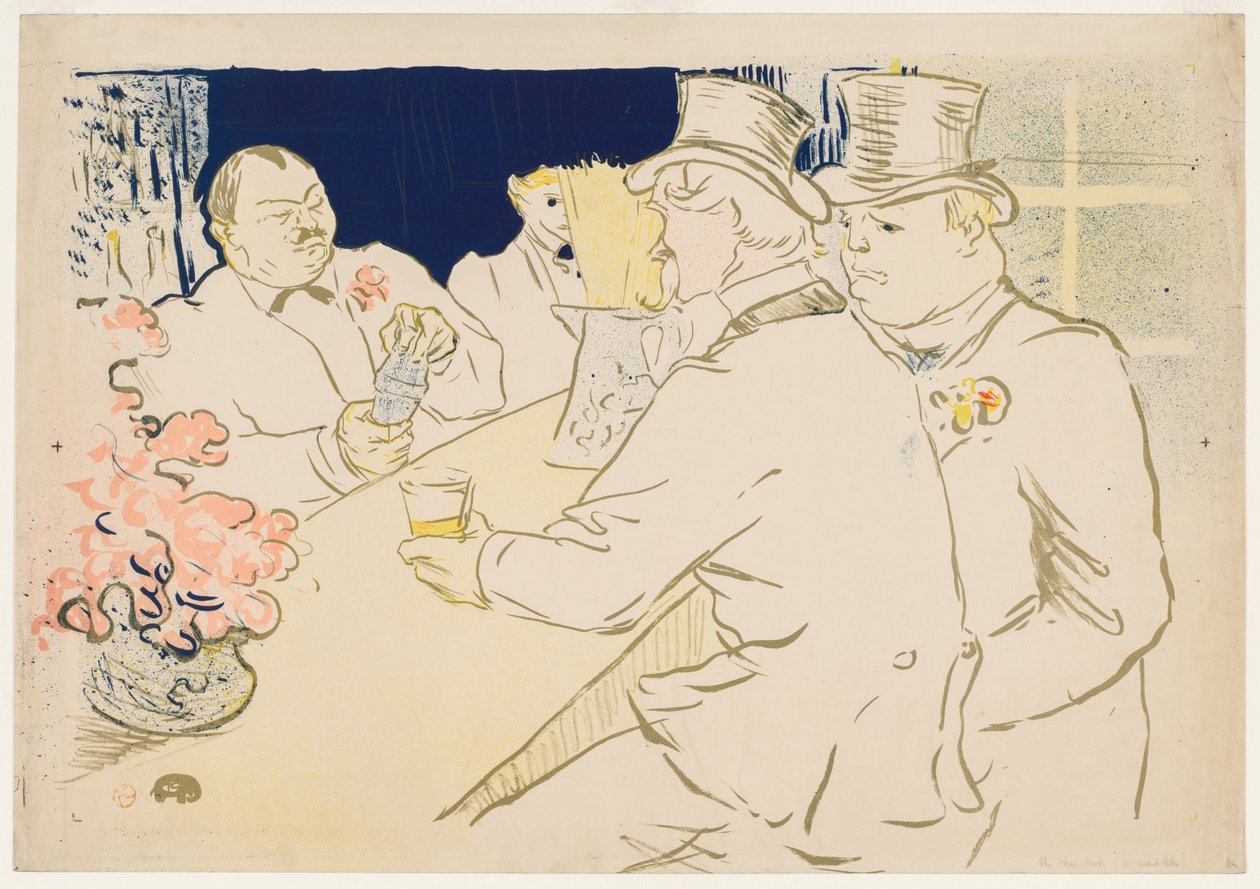 Az ír és amerikai bár, Rue Royale, 1896. alkotó: Henri de Toulouse Lautrec