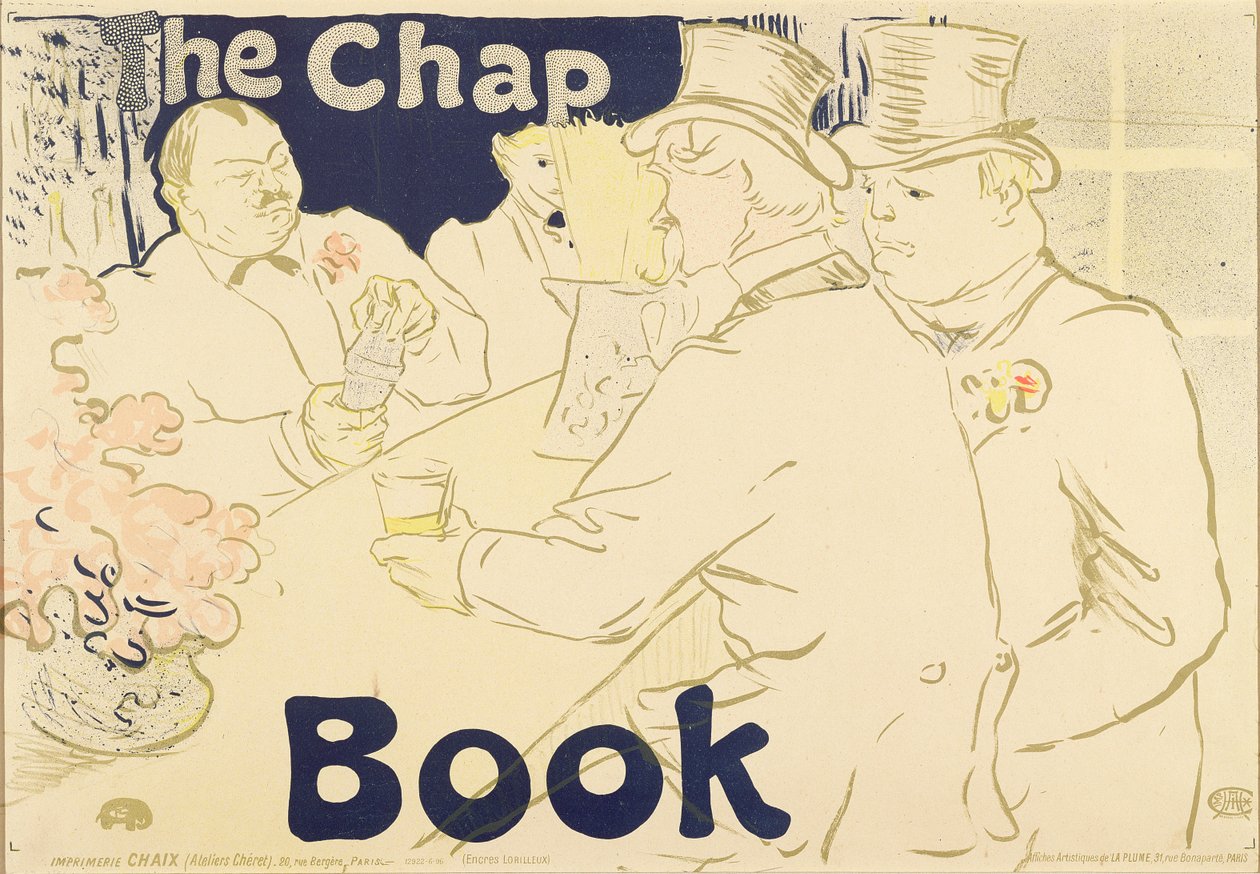 Az ír és amerikai bár, rue Royale, a The Chap Book plakátja, 1895 alkotó: Henri de Toulouse Lautrec