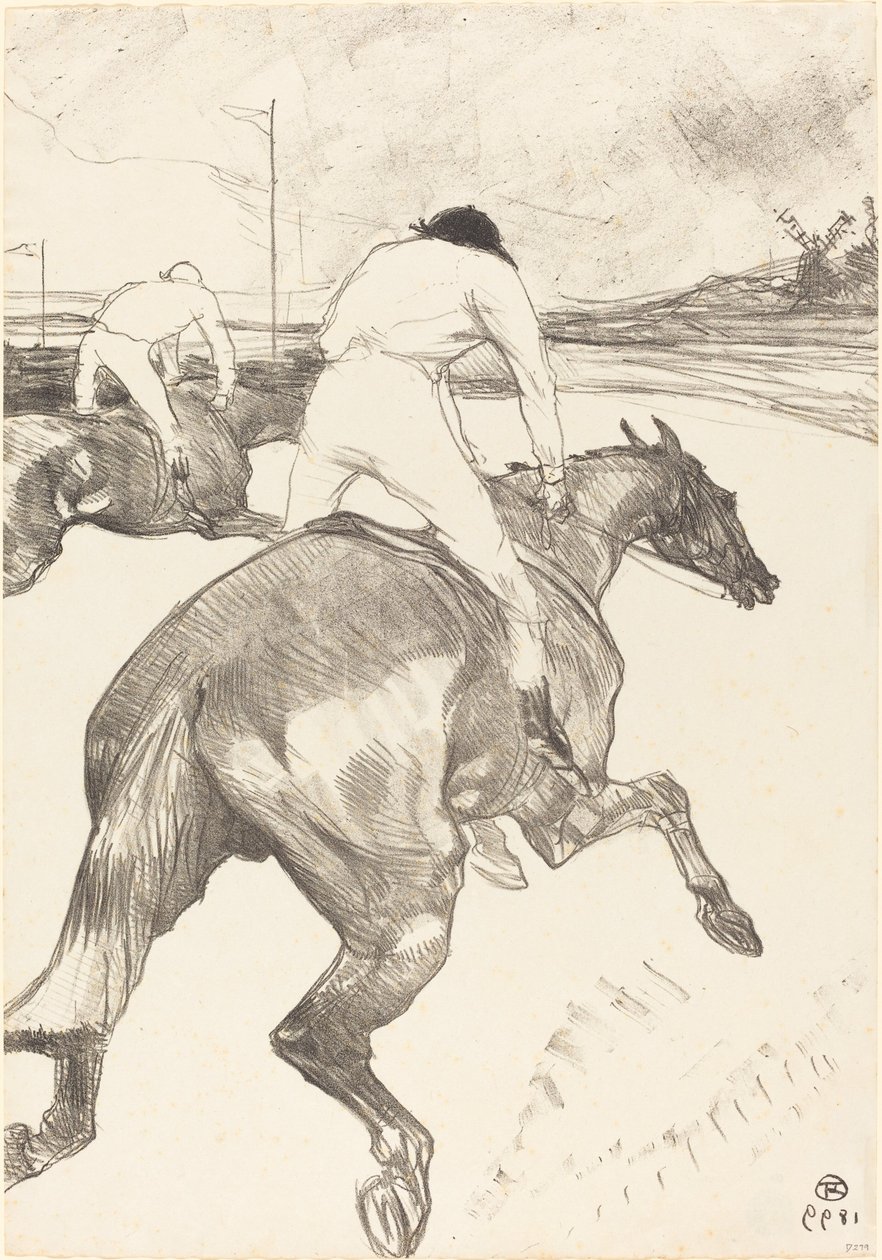 A zsoké (Le jockey) alkotó: Henri de Toulouse Lautrec