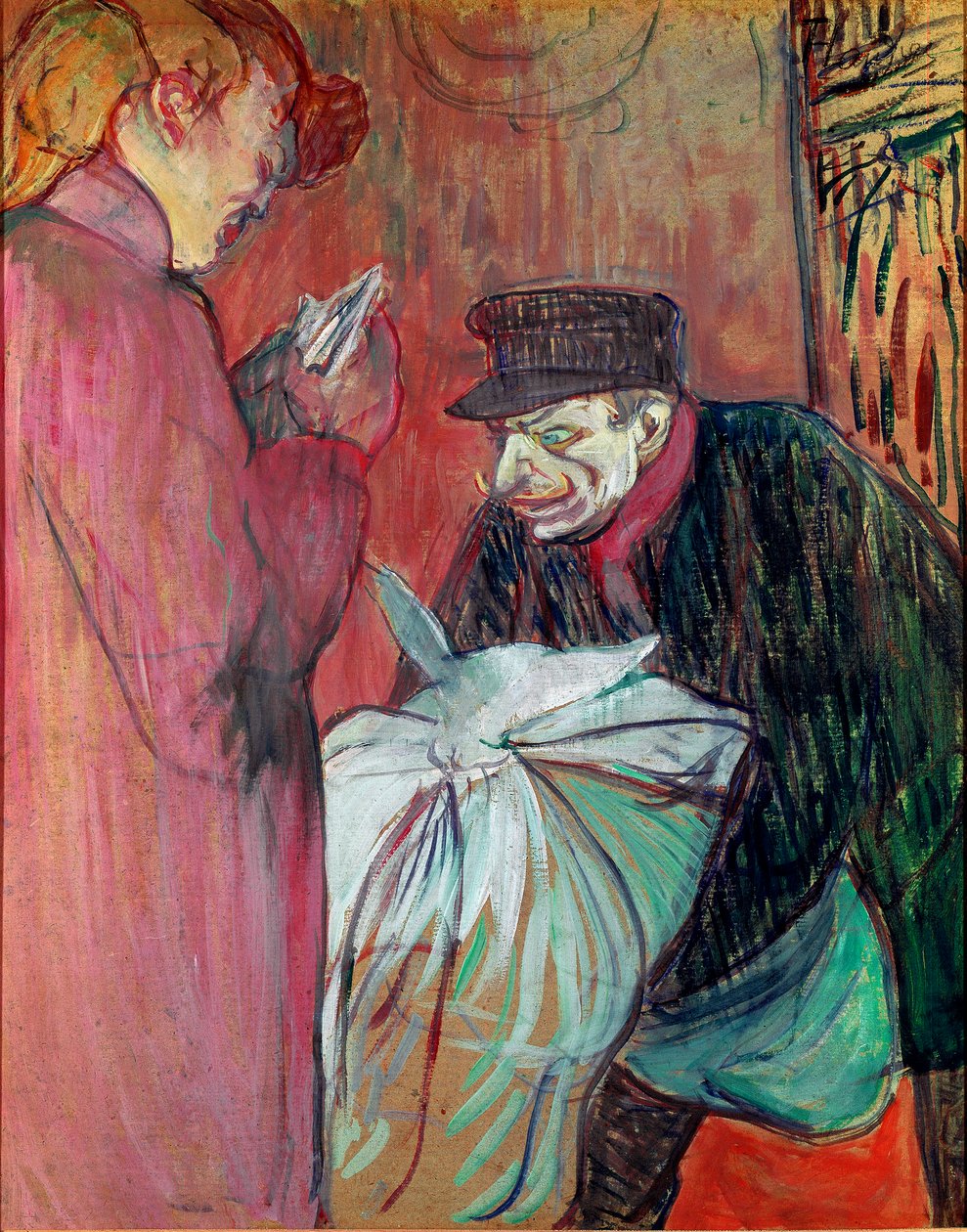 A Ház mosodája. Henri de Toulouse-Lautrec festménye (Toulouse Lautrec alkotó: Henri de Toulouse Lautrec