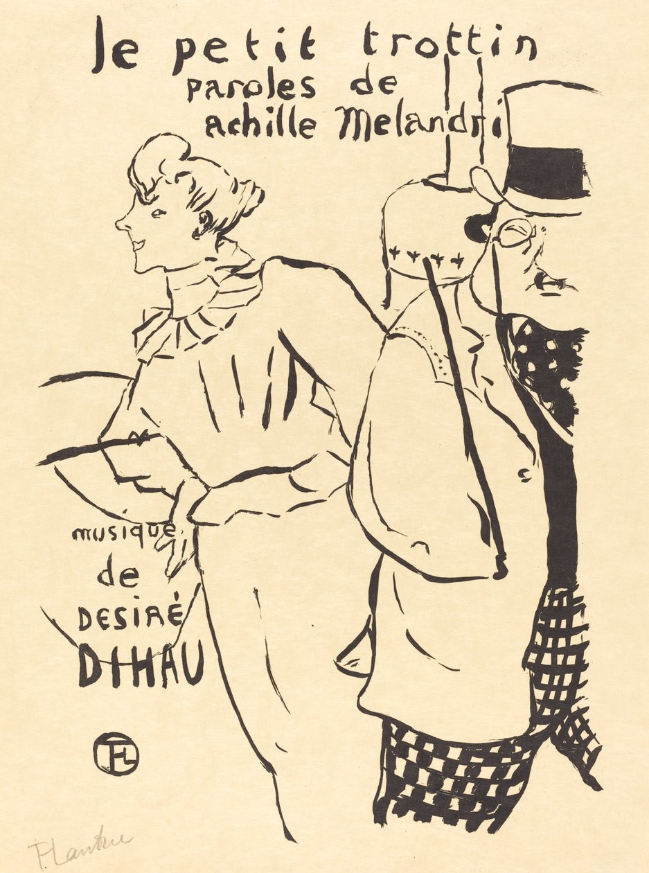 A kis megbízott lány Le petit trottin, 1893. alkotó: Henri de Toulouse Lautrec