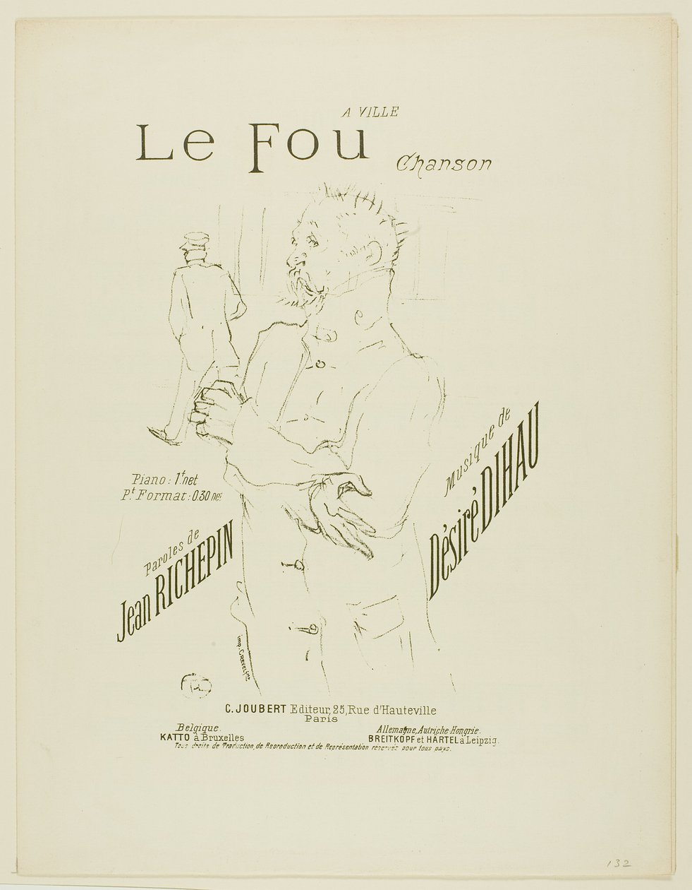 Az őrült, Désiré Dihau dallamaiból alkotó: Henri de Toulouse Lautrec