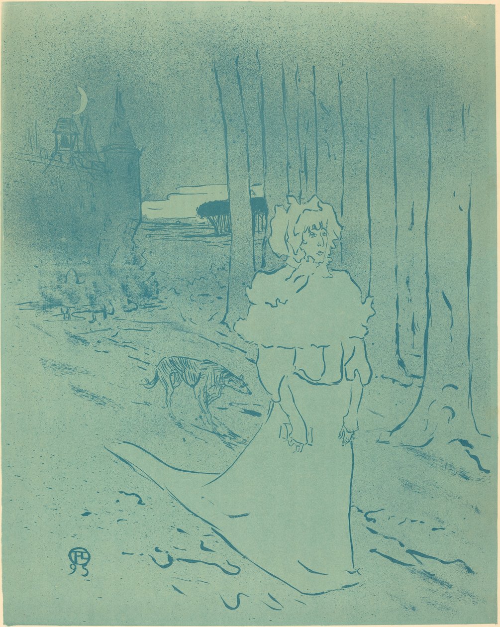 Az udvarhölgy vagy az ómen A Chatelaine vagy a toxin, alkotó: Henri de Toulouse Lautrec
